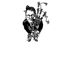 Damo the Piper Logo